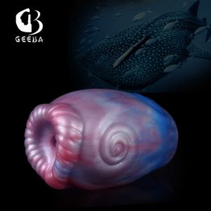 Itens de beleza geeba misteriosa criatura marinha estilo glande treinador masculpators masturbadores realistas vaginas macias brinquedos sexy grandes para homens