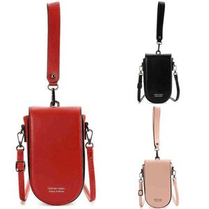 Mobiltelefonbeutel Frauen Bullet Head Mini -Tasche vielseitige Schulter schräg Cross 220614