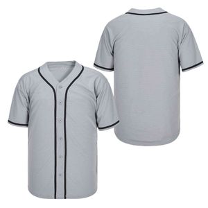 Numero di cucitura di maglia da baseball grigio personalizzato