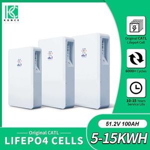 NRUIT 48V LIFEPO4 Batteri Powerwall 100AH ​​176AH 200AH 300AH Batteripaket för hus på nät 5KW 10KW 15KW Solenergisystem