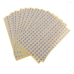 Gift Wrap 15 Sheets Round Sticky 1 To 102 Numbers Stickers Self Adhesive Small Garment Numbered Labels For Home & Office Use