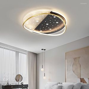 Ceiling Lights Modern LED Light For Bedroom Chandelier Dimmable Creativity Children's Boy Girl Smart Dimming Lamp Fixture