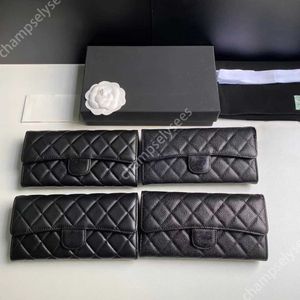 Bolsa de mão de designer de luxo superior bolsas da moda bolsas femininas porta-cartões carteira bolsas acolchoadas Cf Flap clássico pele de cordeiro caviar feminino preto32