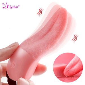 Vibrador de brinquedos sexuais Língua macia lambendo o vibrador G Spot Spot Brinquedos de estimuladores de clitóris vibratórios para mulheres Vibradoras de vagina mamilo Feminino Masturbadores femininos