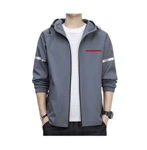 fashion Mens jacket designer zipper hoodies classic badge zip pocket casual jacket Men's Outerwear & Coats