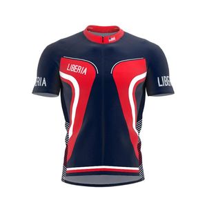 Racingjackor 2023 Liberia Summer Multi Typer Cycling Jersey Team Men Bike Road Mountain Race Riding Bicycle Wear Clothing Quick Dry