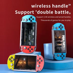 Novo console de jogo X7 Plus 5,1 polegadas HD Exibir portátil sem fio 1000 jogos handheld support battle duplo construído na câmera hdmi hdtv saída true qual qual core