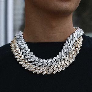 Super September Hip Hop Jewelry Bling Vvs Moissanite Cuban Link Double Row Diamonds Sterling Sier Pass Diamond Tester Chain