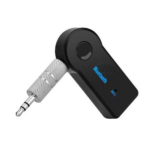 Aux Car Kit Stereo Bluetooth Receiver 3.5mm Audio Wireless Bluetooth Adapter مع صندوق البيع بالتجزئة