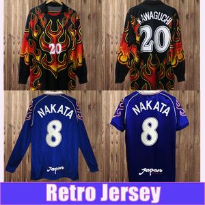 1998 reprezentacja japonii NAKATA męskie koszulki piłkarskie SOMA AKITA OKANO KAWAGUCHI Retro koszulka piłkarska do domu KAZU HATTORI bramkarz długie rękawy mundury