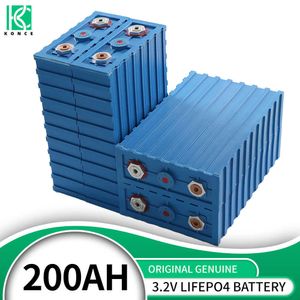 Lifepo4 Battery 200AH 3.2V Lithium Iron Phosphate Deep Cycle Solar Battery Pack DIY Cells For RV EV Golf Cart Home Boat Forklift