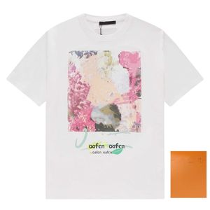 Fashion Men's Designer T-shirt Summer T-SHIRT Petal Quality Shirt Hip Hop Men's and Women's Short Sleeve Shirt Size XS S M L