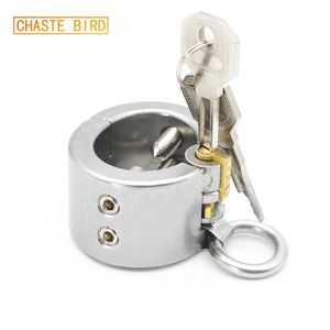 Beauty Items CHASTE BIRD Male Stainless Steel Cock Ring Pendant Scrotum Testicle Chastity Belt Kali's Teeth Penis sexy Toy BDSM A149