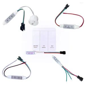Controllers DC5-24V LED Controller Panel Reflux Pixel For WS2811 White Warm White Running Water Flowing Horse Race Strip Light