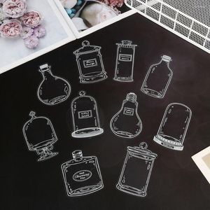 Geschenkpapier 20 Stück handgemachte DIY transparente getrocknete Blumen-Lesezeichen Herbarium-Seiten-Clips Lesemarkierung Glaswaren