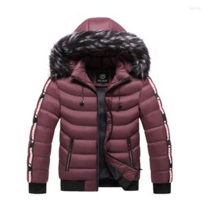 Moletons masculinos 2023 casaco de inverno masculino casual espesso que quente com capuz de peles de parkas jaqueta de peles