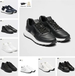 Famous Brand Men Prax 01 Sneakers Shoes Re-Nylon Brushed Leather Triangle Trainers Breath Runner Casual Outdoor Walking EU38-46