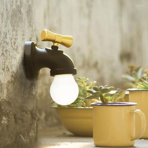 Wall Lamps Chargeable Lamp Faucet Light Outdoor Lighting USB Waterproof Bathroom Garden Lights LED Mini Sconce PC