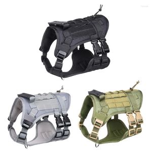 Collari per cani Imbracatura tattica Gilet regolabile da addestramento per animali domestici per cani di taglia piccola, media e grande Accessori durevoli per la corsa all'aperto