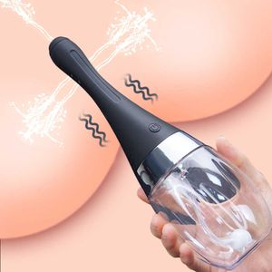 Sex toy vibrator Anal Cleaner Silicone Health Automatic Enema Colon Vaginal Tool Plug Butt Douche Shower Cleaning Enemator for Men Women