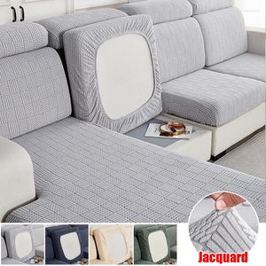 Stolskydd Jacquard Sofa Seat Cushion Cover för vardagsrum elastiska möbler Protector fåtölj Couch Corner L-form 1 st