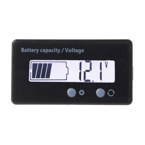 12V/24V/36V/48V LCD -syran Lithium Batterikapacitetsindikator Voltmeter Sp￤nning Elektriska motorcykelskotertester