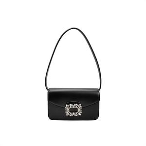 Designer female bag rhinestone fashion small square one shoulder handbag Korean all-match underarm bag