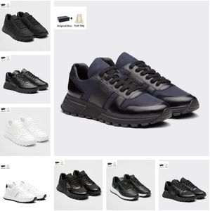 2023 Erkekler Prax 01 Sneakers Ayakkabı Yeniden Naylon Fırçalanmış Deri Erkek Örgü Kaykay Yürüyüş Örgü Koşucu Rahat Açık Eğitmen EU38-46