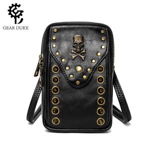 Shops Sell Designer Bags Cheaply 2023 New Women's Shoulder Skull Rivet Outdoor Mobile Phone