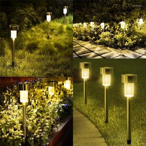 Luci solari da esterno Giardino 1/2/3pcs Lampade da prato Decorazioni natalizie Navidad 2023 Anno Festone Led Light