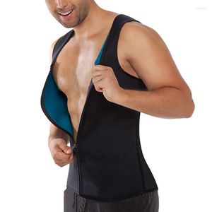 Men's Body Shapers Zipper Waist Trainer Men Ultra Sweat Neoprene Corset Slimming Vest Belt Cincher Shaper Corsets Reversible