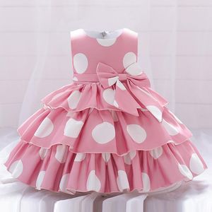 Girl Dresses Baby Dots Dress Born Princess Wedding For Kids 1st Birthday Clothes Infant Party Tutu Toddler Child Clothing