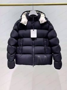 Mens Salzman Luxury Down Jackets Parkas Capuz do Windbreaker Light Black Branco Pusher Outerwear Man Italy Italian Designer