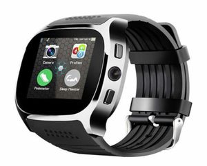 T8 Bluetooth Smart Watches With Camera Phone Mate Sim Card Pedometer Life Waterproof f￶r Android iOS Smartwatch Pack i Retail Box3212148