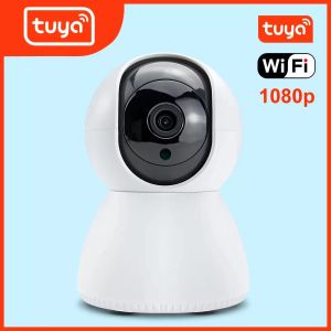 Tuya WiFi PTZ 1080p IP كاميرا لنظام أمان المنزل الذكي مع اكتشاف حركة AI الرؤية الليلية