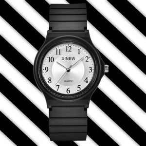Zegarek na rękę mężczyzn zwykłe zegarki z silikonowym paskiem męski analogowy kwarc klasyczny zegarek na nadgarstek dla unisex dzieci prezent renOj hombre
