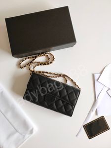 Berömd toppdesigner CC Wallet Card Holder Classic Caviar Sheepskin Wallet295q