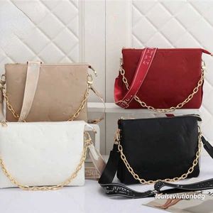 Women's Bag New Embossed Foreign Style One Shoulder Simple Versatile Underarm Spring and Summer Fashion Chain Bag