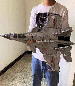 Military Battle Plane Army Fighter Jet China J15 US F22 F35 War Model Building Block Bricks Shipboard Aircrafted Weapon Toys T22292210