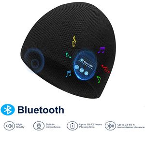 Écouteurs de téléphones portables Unisexe Banie Hat Bluetooth sans fil amélioré stéréo forte Unique Awesome mignon Cadeaux de technologie de Noël d'hiver automne 230107