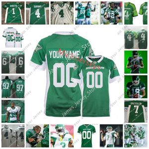 American College Football Wear 4 Darian Durant 6 Rob Bagg Jersey 2022 Custom CFL Saskatchewan Roughriders Kaare Vedvik 84 Sammie Coates 66 Seeantrel Henderson 57 Bren