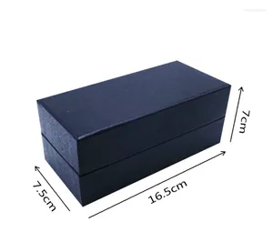 Smyckespåsar 84st/Lot Black Cardboard Glass Box 16.5x7.5x7cm Solglasögon Lagring Paketlådor Partihandel
