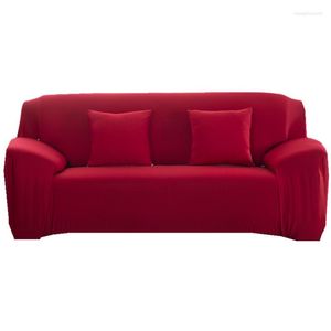 Sandalye, oturma odası kasası için düz renkli elastik kanepe kapağı kaplar ev streç koltuk spandex 1/2/3/4 kanepe kesit