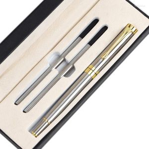 Classic Luxury Ballpoint Pen Set Metal Writing Gel Medium Point For Adults R9UA