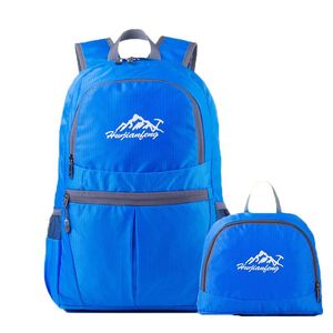 Outdoor Bags Folding Backpack Nylon Waterproof Backpacks Womens Hiking Camping Climbing Foldable Road Riding Mens