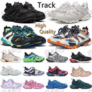 Luksusowa marka mężczyzn Casual Shoes Track 3 3.0 Białe czarne trampki Tess.S. Nylonowa platforma drukowana przez Gomma skórzana