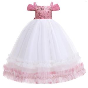 Mädchen Kleider Spaghetti-trägern Brautjungfer Hochzeit Kleid Kinder Für Mädchen Kinder Prom Abend Prinzessin Geburtstag Party Kleidung