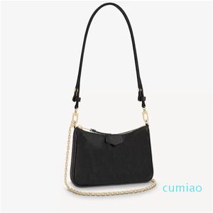 Women's Spring Easy Pouch On Strap Bag Black Embossing Leather Crossbody Bags fashion Chain Shoulder Bag Adjustable Straps mini Tote bags M81066 M80349 M81137#