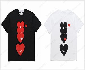 Mężczyzn T Shirt Designer koszulka graficzna odzież ubrania bawełniane załoga szyja z brzoskwiniowym pary serce styl haftowy oddychany druk xxxl xxxxl topy a1