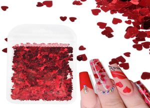 2g Holographic Nail Art Glitter Shiny Sweet Love Heart Flakes Sequins 3D Nails paillette Manicure Valentine039s Day Decorations7758629